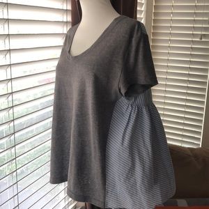Anthropologie loose V neck top - size Small